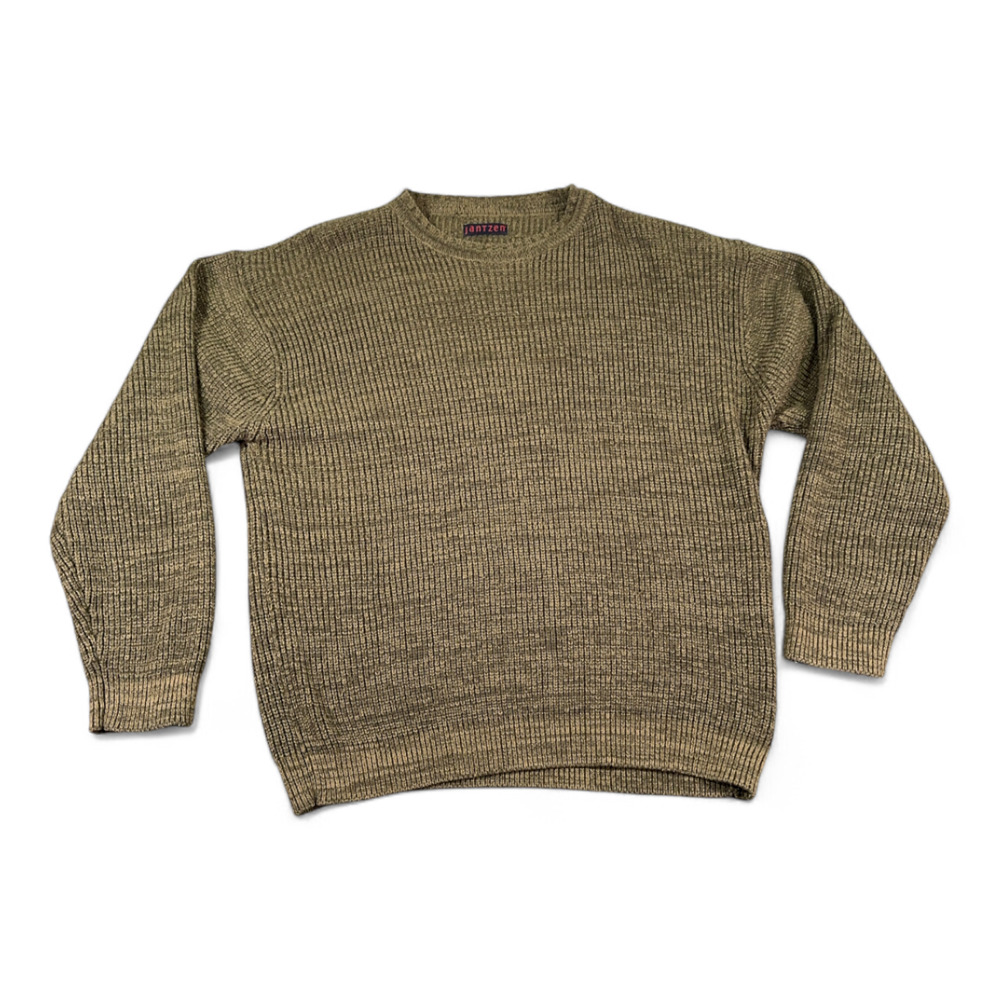 Vintage Jantzen Sweater Adult EXTRA LARGE Brown Chunky Oversized Boyfriend 90s